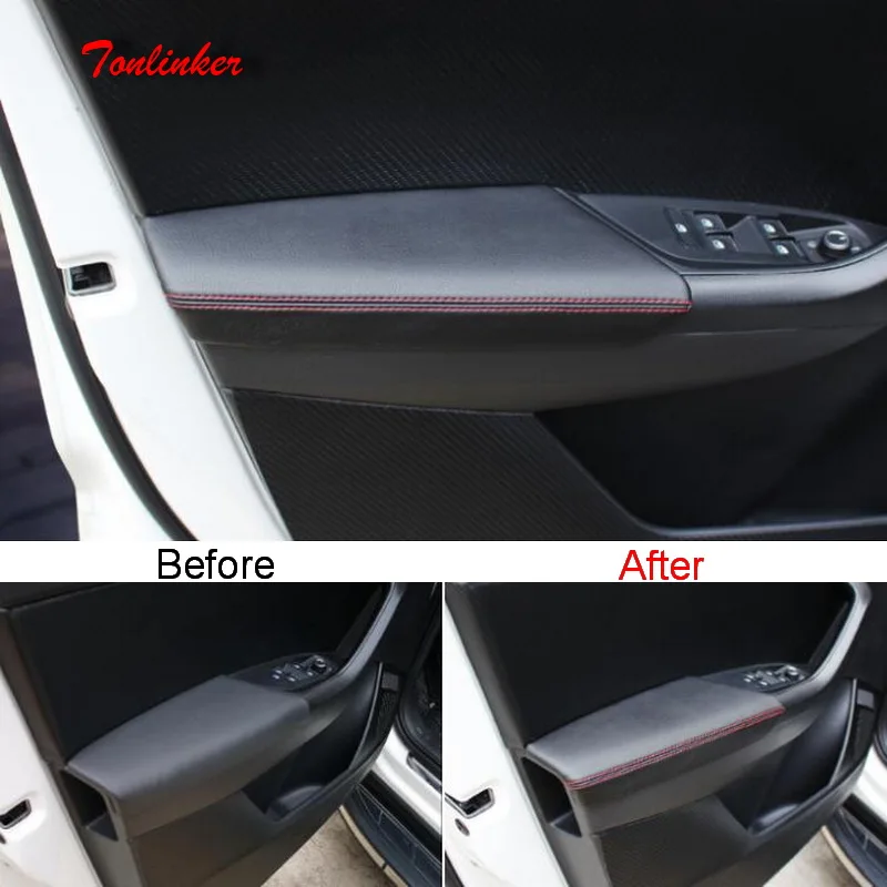 Tonlinker Cover Stickers for SKODA KODIAQ 2017-18 Car Styling 4 PCS PU Leather Interior Door armrest Anti-dirty Cover Sticker
Tonlinker Cover Stickers for SKODA KODIAQ 2017-18 Car Styling 4 PCS PU Leather Interior Door armrest Anti-dirty Cover Sticker
