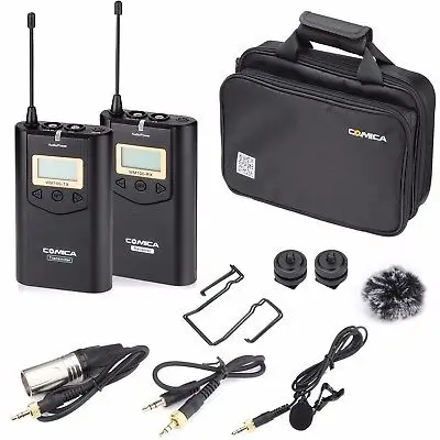 COMICA CVM-WM100 UHF 48 каналов Беспроводная система микрофона Lavalier для камеры
COMICA CVM-WM100 UHF 48 каналов Беспроводная система микрофона Lavalier для камеры