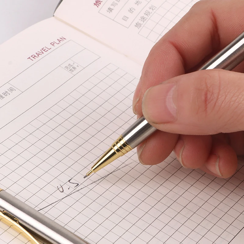 Metal Stainless Steel Mechanical Pencil 0.5mm Automatic Pencils Drawing Writing Activity Pencil Office School Stationery Gifts
Metal Stainless Steel Mechanical Pencil 0.5mm Automatic Pencils Drawing Writing Activity Pencil Office School Stationery Gifts