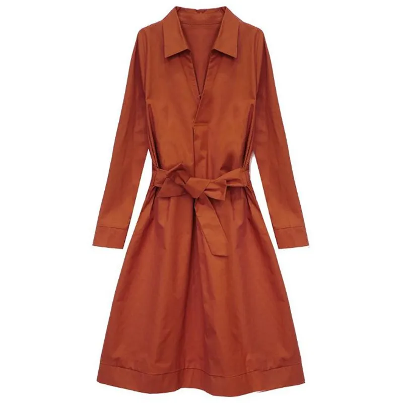 2019 New Elegant Women Work Office Lady Knee-Length Dress Empire Sashes A-Line Spring Autumn Dress Turn-Down Collar Dress Q093
2019 New Elegant Women Work Office Lady Knee-Length Dress Empire Sashes A-Line Spring Autumn Dress Turn-Down Collar Dress Q093