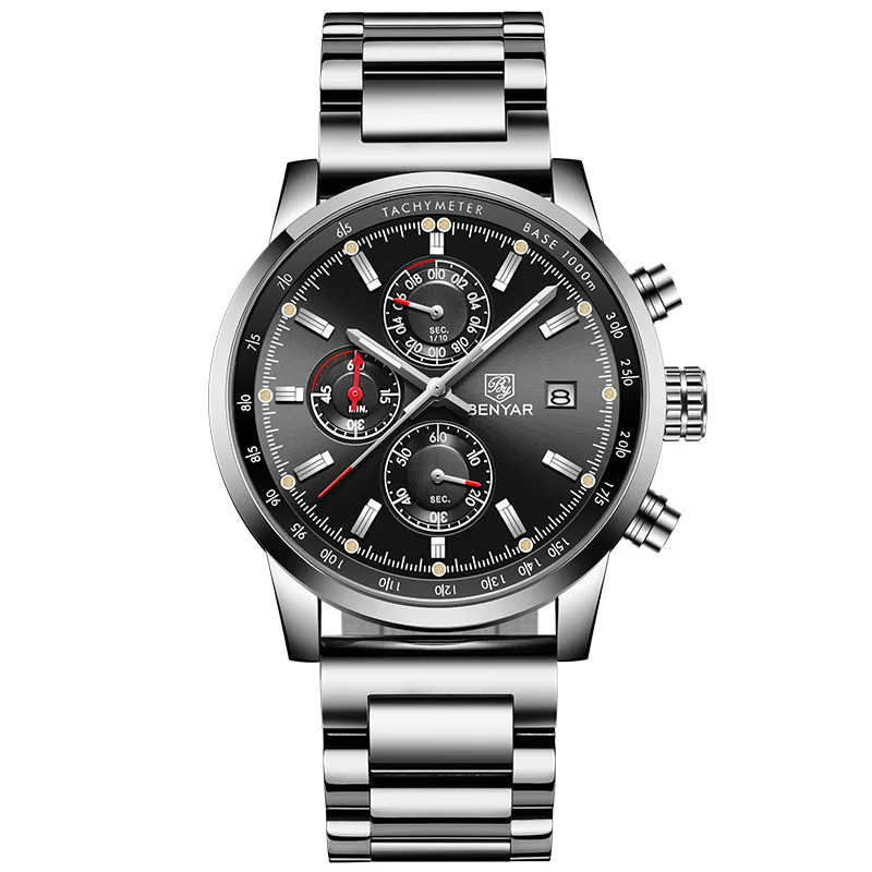 BENYAR Men's Watch Luxury Brand Fashion Chronograph 3ATM Waterproof Watch Men Reloj Hombre Sport Watch Relogio Masculino 2019
BENYAR Men's Watch Luxury Brand Fashion Chronograph 3ATM Waterproof Watch Men Reloj Hombre Sport Watch Relogio Masculino 2019