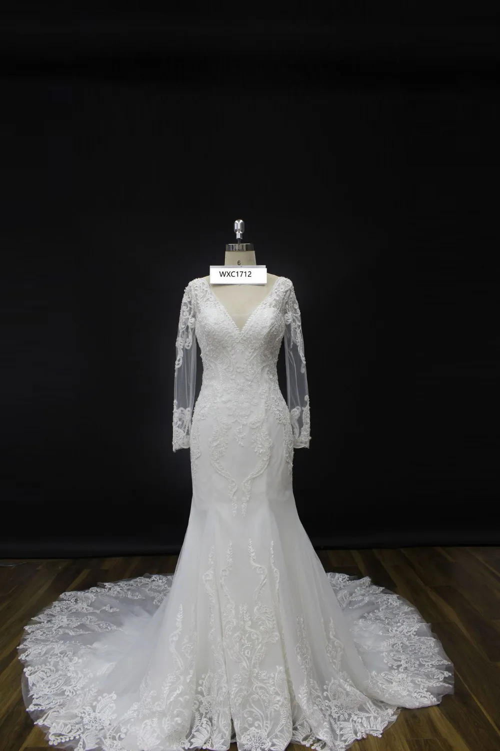 Vestido De Casamento Gorgeous V-neck Long Sleeves Lace Mermaid Wedding Dresses Appliques Crystal Beach Wedding Gown YW148
Vestido De Casamento Gorgeous V-neck Long Sleeves Lace Mermaid Wedding Dresses Appliques Crystal Beach Wedding Gown YW148