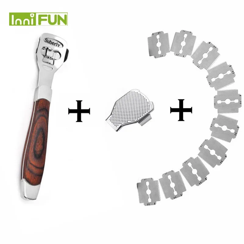 NEW Peach wood Foot Skin Shaver Corn Cuticle Cutter Remover Rasp Pedicure File Foot Callus 10 Blades Foot Care Tool
NEW Peach wood Foot Skin Shaver Corn Cuticle Cutter Remover Rasp Pedicure File Foot Callus 10 Blades Foot Care Tool