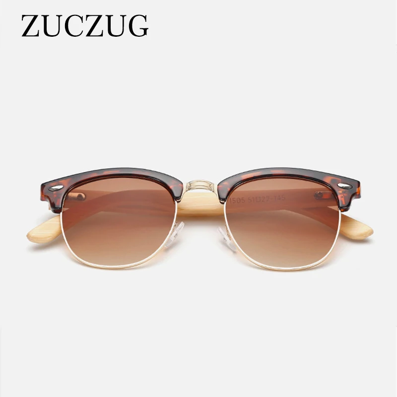 ZUCZUG Brand Half Frame Sunglasses Women Coating Lens Bamboo Wood leg Sunglasses Men Lunette Handmade Vintage Sun Glasses UV400
ZUCZUG Brand Half Frame Sunglasses Women Coating Lens Bamboo Wood leg Sunglasses Men Lunette Handmade Vintage Sun Glasses UV400