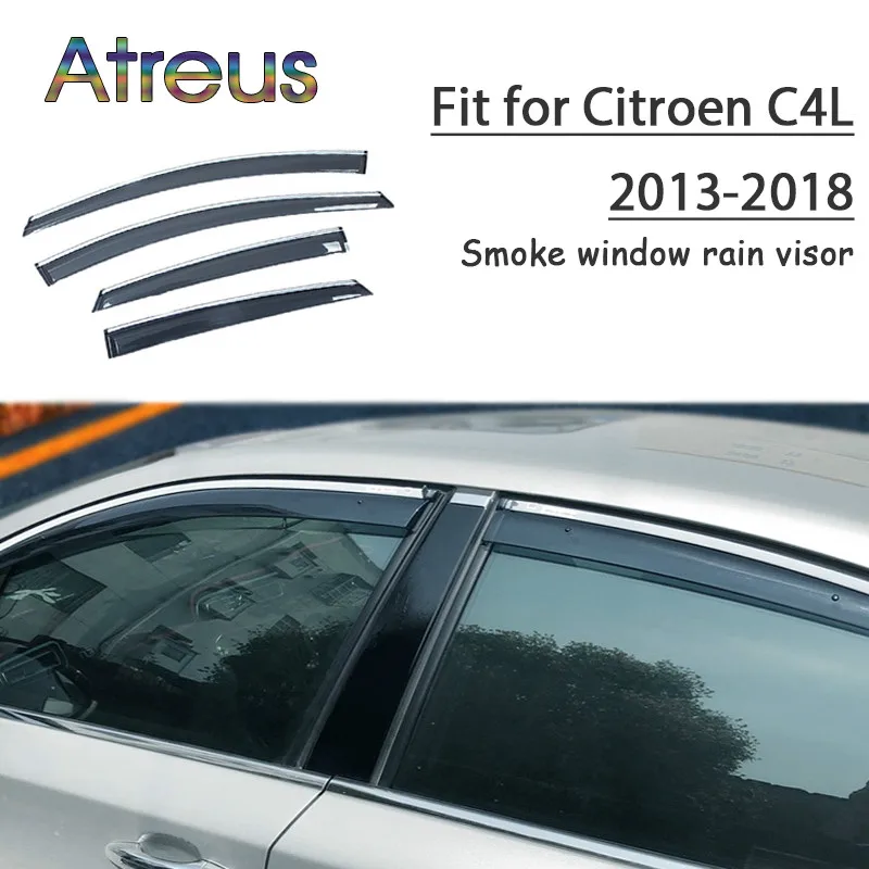Atreus 1set ABS For 2018 2017 2016 2015 2014 2013 Citroen C4L Accessories Car Vent Sun Deflectors Guard Smoke Window Rain Visor
Atreus 1set ABS For 2018 2017 2016 2015 2014 2013 Citroen C4L Accessories Car Vent Sun Deflectors Guard Smoke Window Rain Visor