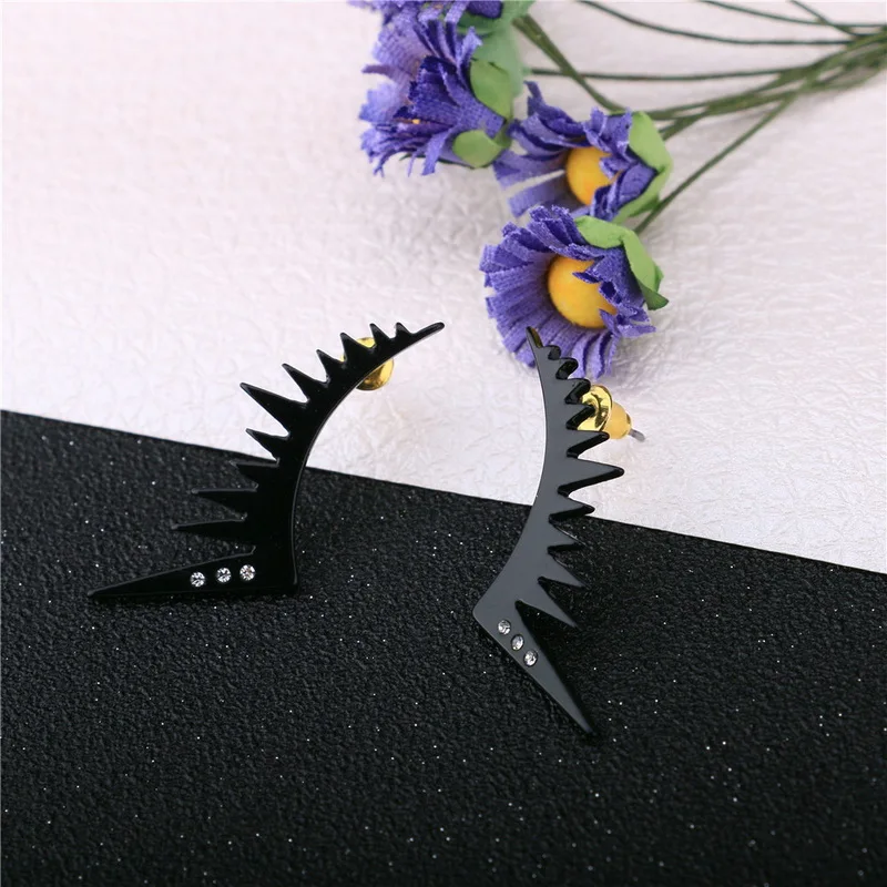 F.J4Z New Trending Personality Style Charming Black Eyelashes With Rhinestone Ear Studs For Girl's Party Show Jewelry Decoration
F.J4Z New Trending Personality Style Charming Black Eyelashes With Rhinestone Ear Studs For Girl's Party Show Jewelry Decoration