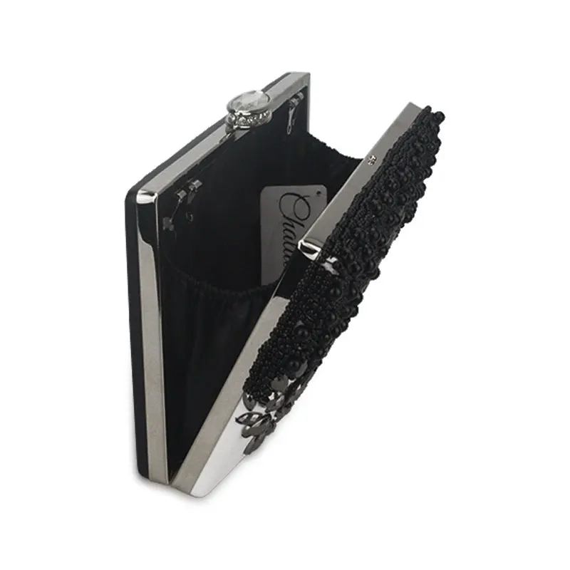 Fashion Pu Black/White Crystal Embroidery Beaded Women Evening Bags Small Chain Shoulder Messenger Chain Diamonds Day Clutches
Fashion Pu Black/White Crystal Embroidery Beaded Women Evening Bags Small Chain Shoulder Messenger Chain Diamonds Day Clutches