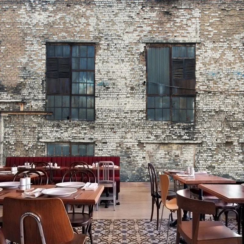 Custom mural Retro nostalgia brick wall Window mural bar KTV background mural custom restaurant wallpaper
Custom mural Retro nostalgia brick wall Window mural bar KTV background mural custom restaurant wallpaper