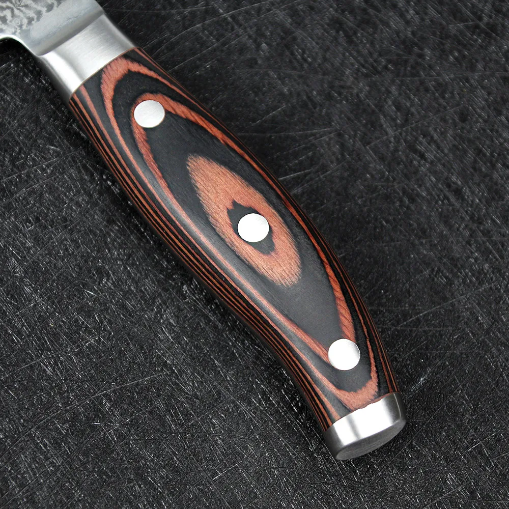 Нож для хлеба Sunnecko VG10 семейный японские кухонные ножи из дамасской стали с