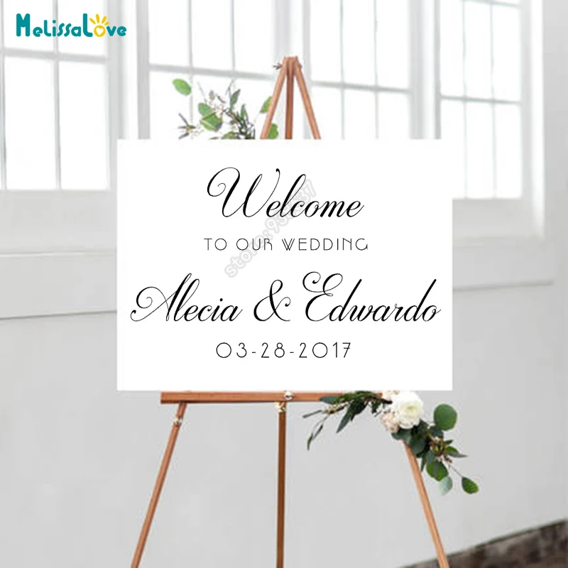 Personalized Decor Welcome To Our Wedding Custom Name And Date Reception Sign Decoration Sticker Wedding Graphics Decal B731
Personalized Decor Welcome To Our Wedding Custom Name And Date Reception Sign Decoration Sticker Wedding Graphics Decal B731