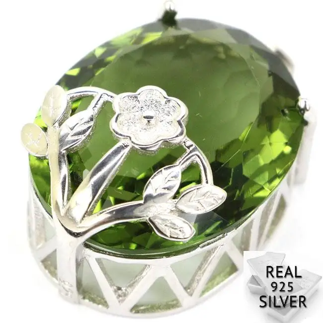 Real 925 Solid Sterling Silver 8.1g Big Gem Oval 22x18mm Green Amethyst Engagement Pendant 31x18mm
Real 925 Solid Sterling Silver 8.1g Big Gem Oval 22x18mm Green Amethyst Engagement Pendant 31x18mm
