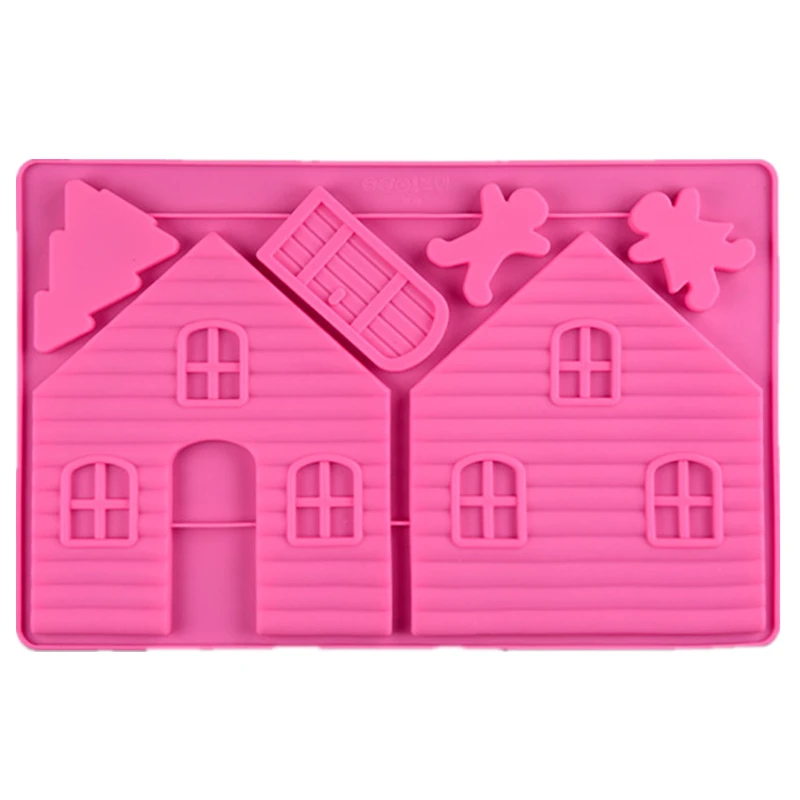 Chocolate Biscuit Mold Creative Christmas Gingerbread House Silicone Cake Molds Sugar Craft Cake Decorating Tools Moldes
Chocolate Biscuit Mold Creative Christmas Gingerbread House Silicone Cake Molds Sugar Craft Cake Decorating Tools Moldes