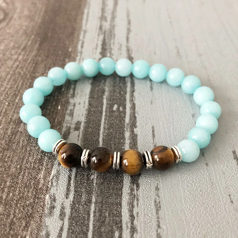 Set of 2 Bracelet Men Tigers' Eye and A-quamarine Stone Beaded Mala Bracelets Yoga Healing Mala Blue Bracelet
Set of 2 Bracelet Men Tigers' Eye and A-quamarine Stone Beaded Mala Bracelets Yoga Healing Mala Blue Bracelet