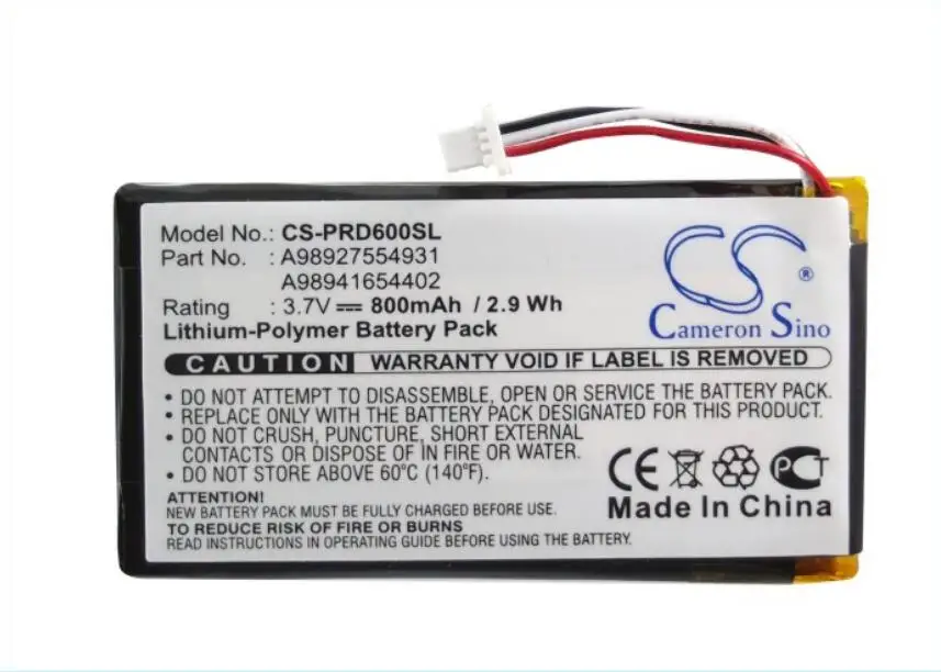 Cameron Sino 800mah battery for SONY PRS-600 PRS-600/BC PRS-600/RC A98927554931 A98941654402 batteries
Cameron Sino 800mah battery for SONY PRS-600 PRS-600/BC PRS-600/RC A98927554931 A98941654402 batteries