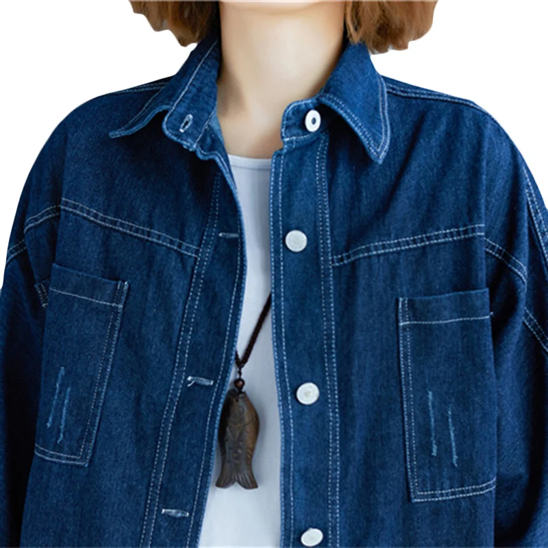Spring Autumn New Plus size Denim Jacket Women's Korean Casual Base coat Female loose Denim shirt long Jeans Jackets Coats F693
Spring Autumn New Plus size Denim Jacket Women's Korean Casual Base coat Female loose Denim shirt long Jeans Jackets Coats F693