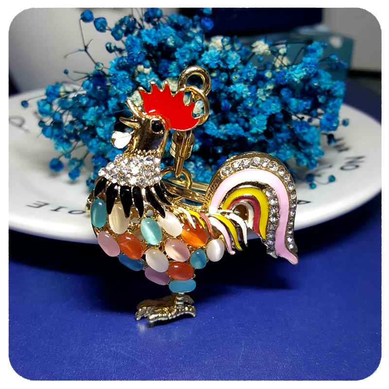 Opal Stones Cock/Rooster Style Key Chain&Keyring Gift Accessory for Fashion Handbag Buckle Pendant Ornament Decoration
Opal Stones Cock/Rooster Style Key Chain&Keyring Gift Accessory for Fashion Handbag Buckle Pendant Ornament Decoration