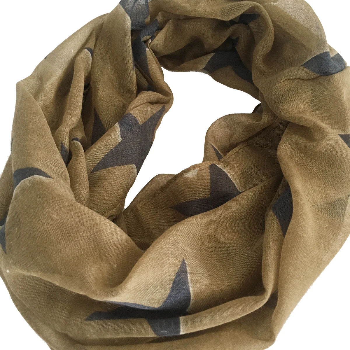 Fashion Lightweight Women Infinity Scarfs Army Green Stars Print Polyester Soft Ring Gifts Small Sheer Ring Scarves 180*50 cm
Fashion Lightweight Women Infinity Scarfs Army Green Stars Print Polyester Soft Ring Gifts Small Sheer Ring Scarves 180*50 cm