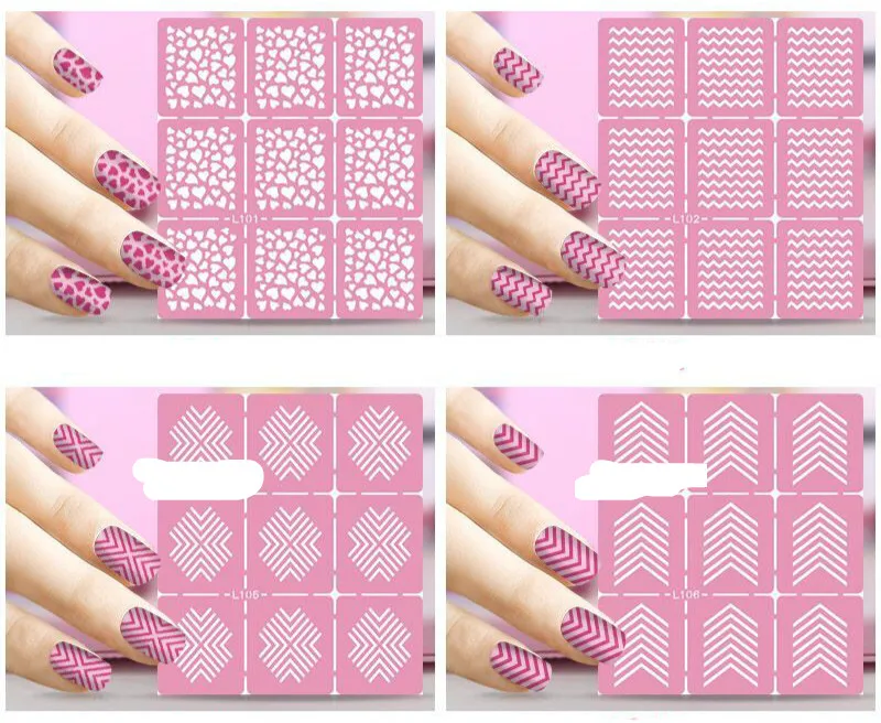 wholesale Multiple-Use Nail Sticker Hollow out Print Stencil Stickers 3D Nail Laser Vinyls Image Guide 500pks/lot free shipping
wholesale Multiple-Use Nail Sticker Hollow out Print Stencil Stickers 3D Nail Laser Vinyls Image Guide 500pks/lot free shipping