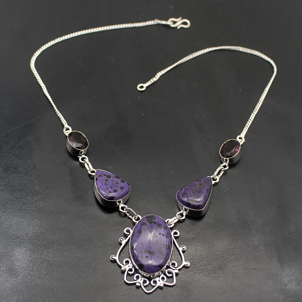 Natural DalmatianJasper Amethyst925 Sterling Silver Color Chain Necklace Fashion Magic Women Jewelry 19 Inch TF174 Free Shipping
Natural DalmatianJasper Amethyst925 Sterling Silver Color Chain Necklace Fashion Magic Women Jewelry 19 Inch TF174 Free Shipping