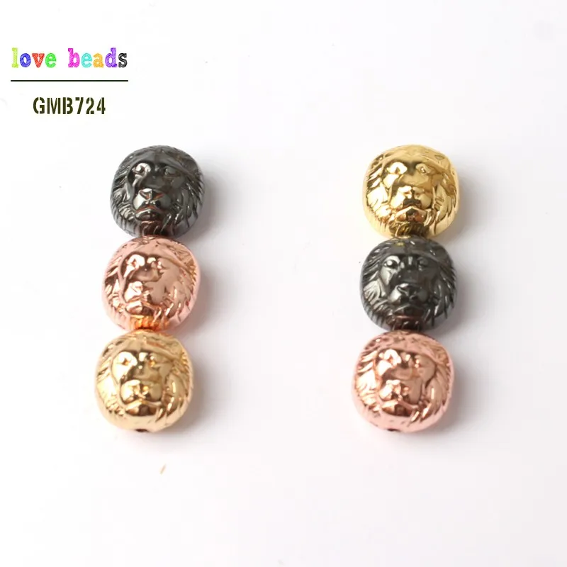 Natural 10pcs Tibetan Rose Gold Color Hematite Lion Head Spacer Loose Beads Charms for Jewelry Making Diy Bracelet 10x10x7mm
Natural 10pcs Tibetan Rose Gold Color Hematite Lion Head Spacer Loose Beads Charms for Jewelry Making Diy Bracelet 10x10x7mm