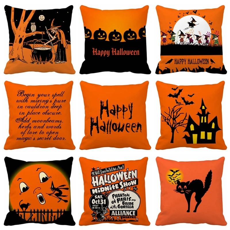 45x45cm Halloween Pillows Cover Decor Halloween Pillow Cases Polyester Sofa Pumpkin ghosts Cushion Cover Home Decor
45x45cm Halloween Pillows Cover Decor Halloween Pillow Cases Polyester Sofa Pumpkin ghosts Cushion Cover Home Decor