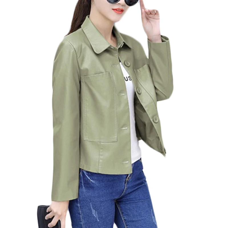 Plus size PU Leather Motorcycle Jacket Women Spring New Slim Short Leather Jacket Cool Women's Fashion Black Overcoat 4XL A229
Plus size PU Leather Motorcycle Jacket Women Spring New Slim Short Leather Jacket Cool Women's Fashion Black Overcoat 4XL A229