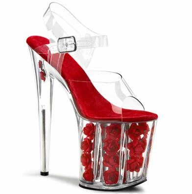 Hot sales 20 CM/15 CM super high heels sandals Transparent platform flower women sandals new design wedding shoes show shoes
Hot sales 20 CM/15 CM super high heels sandals Transparent platform flower women sandals new design wedding shoes show shoes