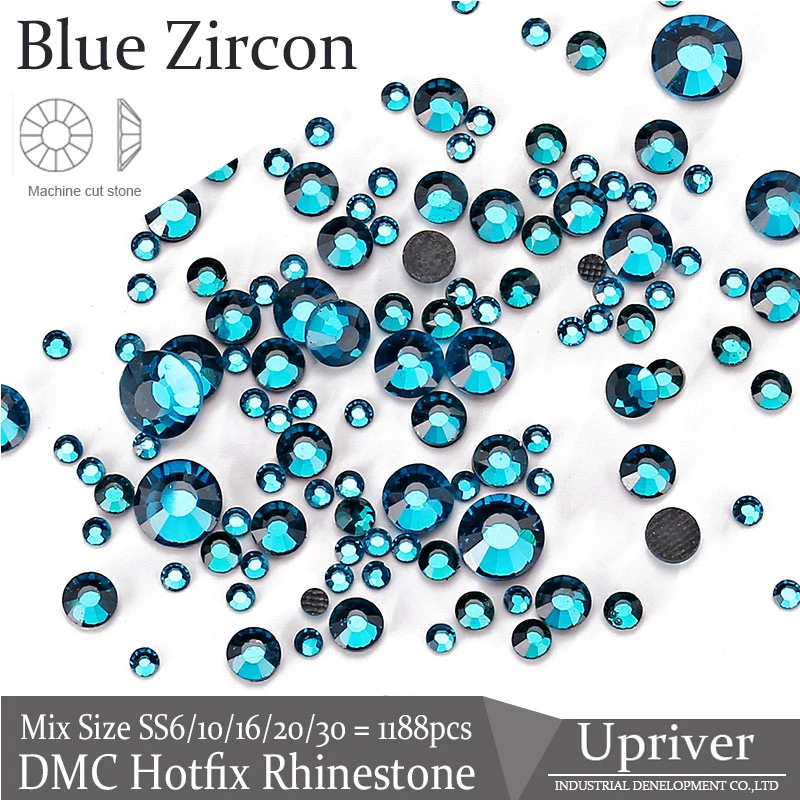 Upriver SS6 SS10 SS16 SS20 SS30 Mix Sizes Blue Zircon DMC Hotfix Rhinestones Flatback Glass Beads For DIY
Upriver SS6 SS10 SS16 SS20 SS30 Mix Sizes Blue Zircon DMC Hotfix Rhinestones Flatback Glass Beads For DIY