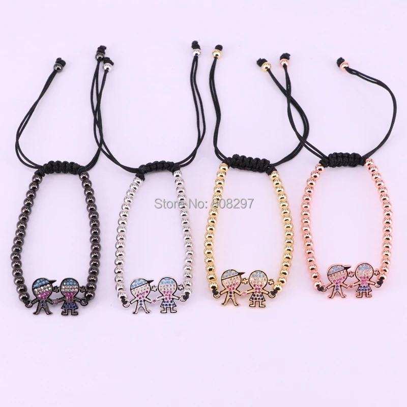 10Pcs Micro Pave CZ Girls And Boys Braiding Macrame Adjustable Bracelets Copper Bead Bracelet Jewelry
10Pcs Micro Pave CZ Girls And Boys Braiding Macrame Adjustable Bracelets Copper Bead Bracelet Jewelry