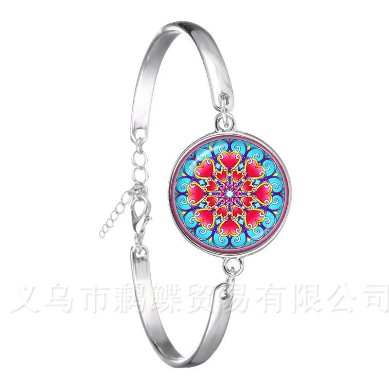 Indian Henna Yoga Jewelry Om Symbol Buddhism Zen Colorful Mandala Flower Chain Bracelet For Women Girls Creative Gifts
Indian Henna Yoga Jewelry Om Symbol Buddhism Zen Colorful Mandala Flower Chain Bracelet For Women Girls Creative Gifts