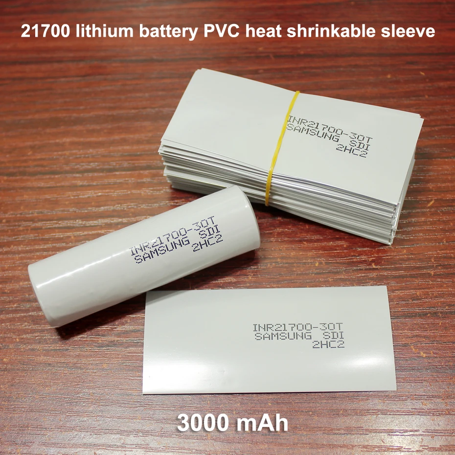 100pcs/lot 21700 Battery Replacement Skin Battery Packaging Film PVC Heat Shrinkable Sleeve Packaging Film 3000MAH
100pcs/lot 21700 Battery Replacement Skin Battery Packaging Film PVC Heat Shrinkable Sleeve Packaging Film 3000MAH