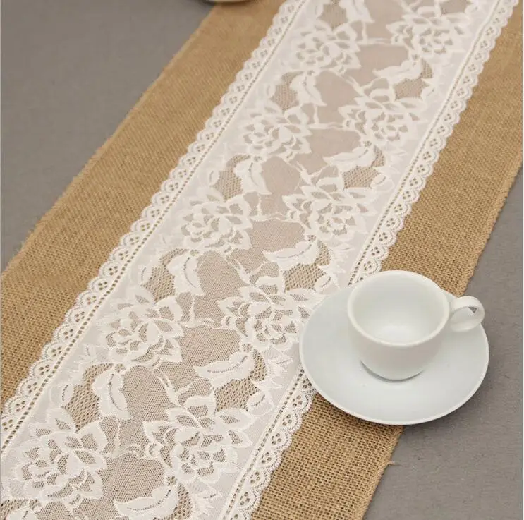 30x275cm hessian burlap table runner for wedding decoration rustic jute lace wedding table runner party event supplies
30x275cm hessian burlap table runner for wedding decoration rustic jute lace wedding table runner party event supplies
