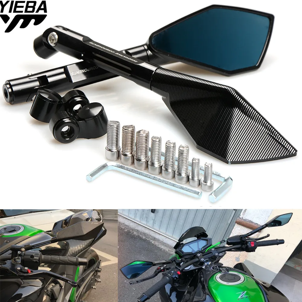 FOR honda yamaha Kawasaki 650 Versys Suzuki yzf R3 R25 TMAX 500 530 Z750 Z800 Motorcycle Rearview Mirrors View Side Mirror
FOR honda yamaha Kawasaki 650 Versys Suzuki yzf R3 R25 TMAX 500 530 Z750 Z800 Motorcycle Rearview Mirrors View Side Mirror