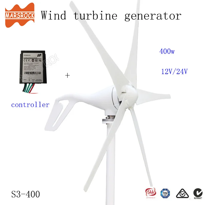 

Free Shipping from Russia UK, 400W 12V 24V Wind Turbine generator small windmill with 0-600W charge controller, high-performance