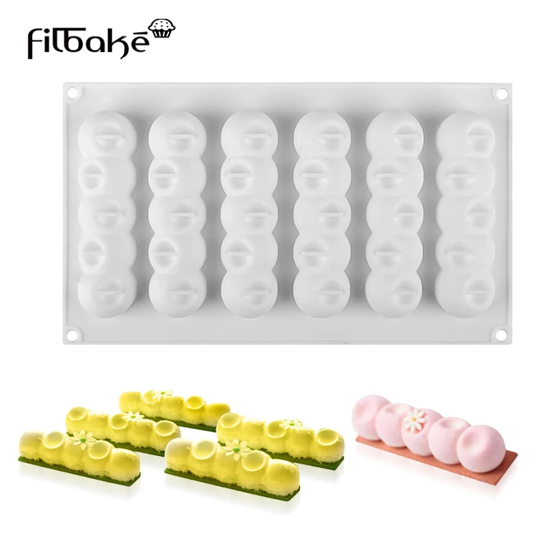 3D Cake Decorating Tools Silicone Cake Mold Strip Fondant Molds Ball Shape Mold For Chocolate Baking Cakes Mousse Jelly Pudding
3D Cake Decorating Tools Silicone Cake Mold Strip Fondant Molds Ball Shape Mold For Chocolate Baking Cakes Mousse Jelly Pudding