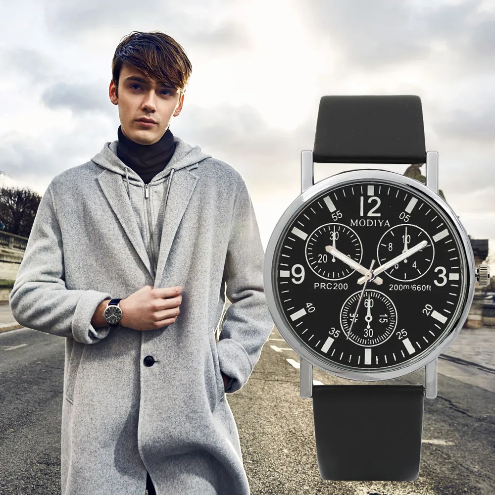 DAIGELO Three Eye Watches Quartz Men's Watch Blue Glass Belt Watch Men Quartz Wristwatches Watch For Men Atieno
DAIGELO Three Eye Watches Quartz Men's Watch Blue Glass Belt Watch Men Quartz Wristwatches Watch For Men Atieno