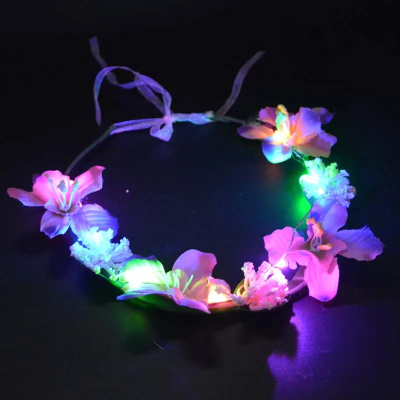 12PC New Women Girl Colorful Flowers Blinking Glow Headband Garland Flashing Floral Wreath Halloween Glow Party Supplies
12PC New Women Girl Colorful Flowers Blinking Glow Headband Garland Flashing Floral Wreath Halloween Glow Party Supplies