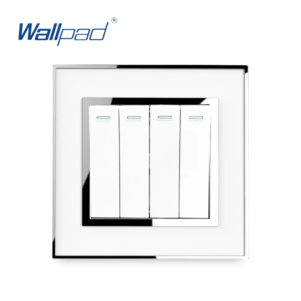4 Gang 2 Way Lamp Switch 2019 Luxury Acrylic Mirror Panel With Silver Frame Wallpad Rocker Push/Pull Wall Switches 16A
4 Gang 2 Way Lamp Switch 2019 Luxury Acrylic Mirror Panel With Silver Frame Wallpad Rocker Push/Pull Wall Switches 16A
