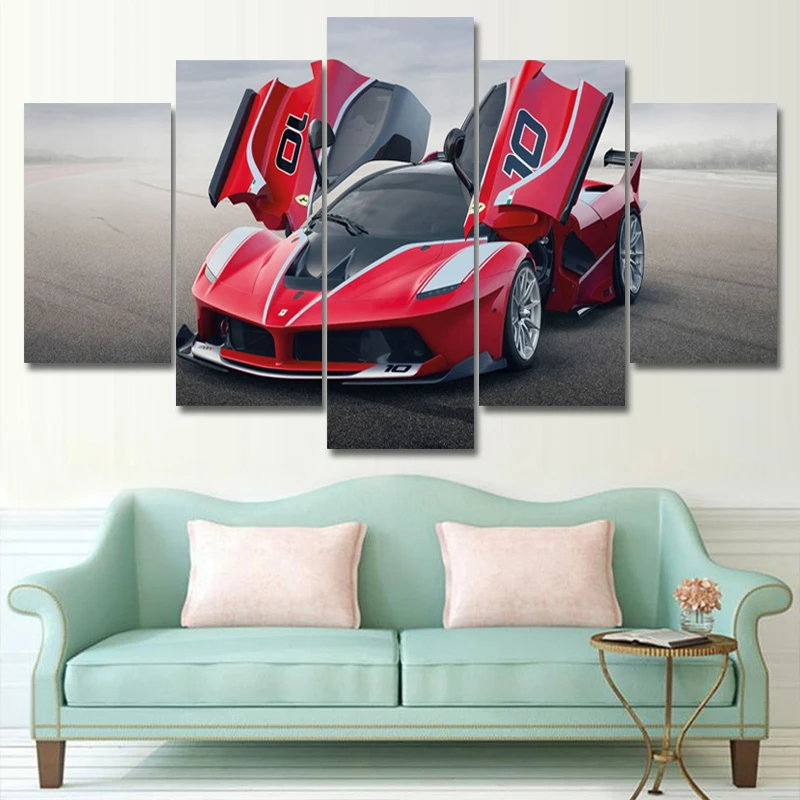 Modular HD Print Artwork Modern Comalo red Sports Car Poster Home Decor Wall Art 5 Pieces Pictures Wall art Canvas Painting
Modular HD Print Artwork Modern Comalo red Sports Car Poster Home Decor Wall Art 5 Pieces Pictures Wall art Canvas Painting