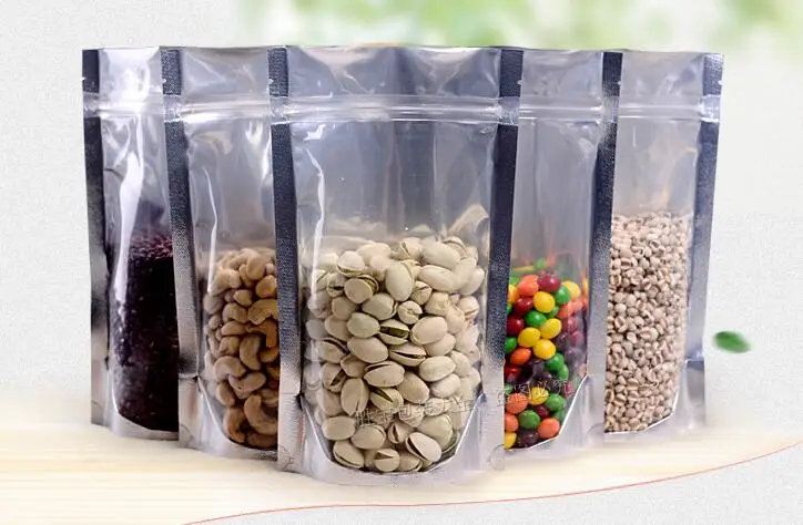 18*26cm,100pcs X Stand translucent aluminium ziplock bag - Reclosable mylar foil plastic pouches zipper clip seal, food package
18*26cm,100pcs X Stand translucent aluminium ziplock bag - Reclosable mylar foil plastic pouches zipper clip seal, food package