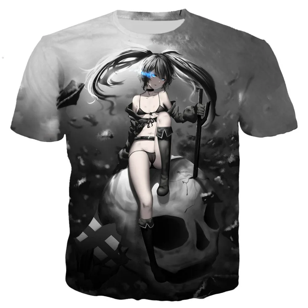 Anime BLACK ROCK SHOOTER t shirt men/women 3D printed t-shirts Short sleeve Harajuku style tshirt streetwear tops
Anime BLACK ROCK SHOOTER t shirt men/women 3D printed t-shirts Short sleeve Harajuku style tshirt streetwear tops