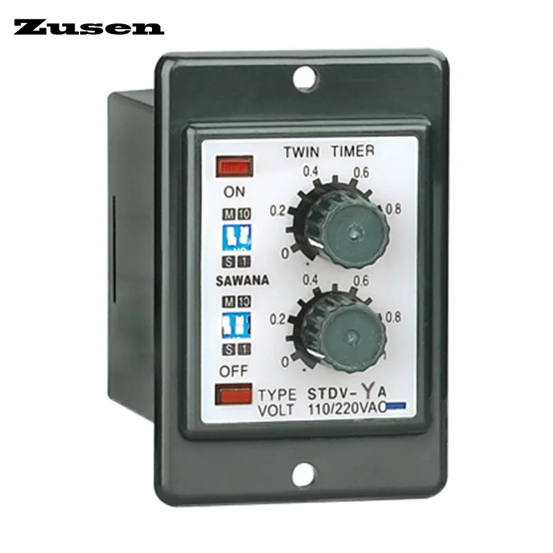 Zusen ATDV-YC 6S/60S/6M/60M Twin Time Relay Multi Range Variable DC12V/24V/36V/AC110V/220V/380V
Zusen ATDV-YC 6S/60S/6M/60M Twin Time Relay Multi Range Variable DC12V/24V/36V/AC110V/220V/380V