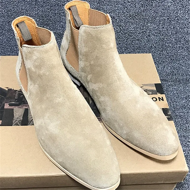 High grade cow suede breathable apricot unisex Boots ankle British Chelsea motorcycle Wild Joker men Boots
High grade cow suede breathable apricot unisex Boots ankle British Chelsea motorcycle Wild Joker men Boots
