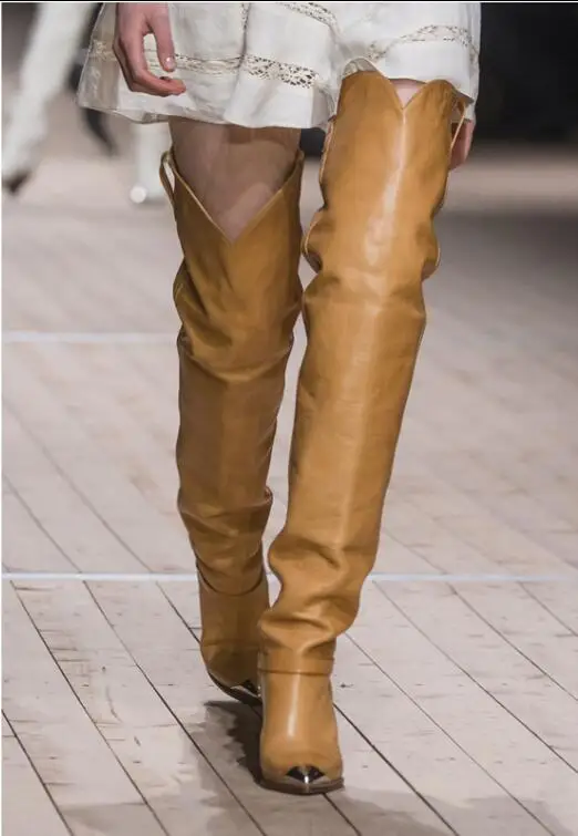 Hot Fashion All Kinds Of Colour Genuine Leather Over-the-Knee Shoes Slip-On Pointed Toe Spike Heels Women Shoe Bling Women Boots
Hot Fashion All Kinds Of Colour Genuine Leather Over-the-Knee Shoes Slip-On Pointed Toe Spike Heels Women Shoe Bling Women Boots