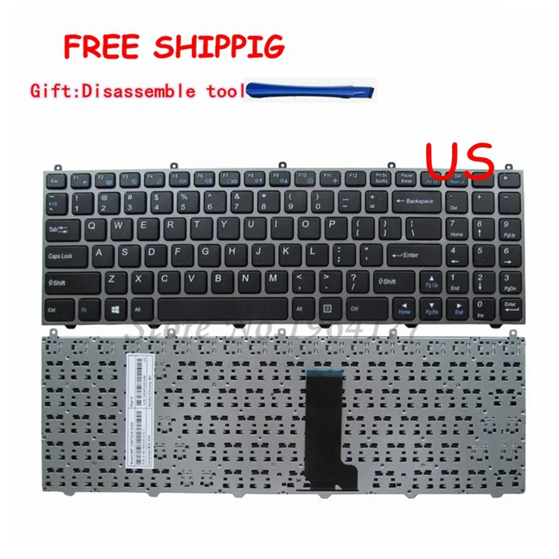 Новая английская клавиатура для клево HASEE K570N I5 I7 D1 D2 K610D D4 K670E K650D D3 K570D X5 T5 G4D1 рамка