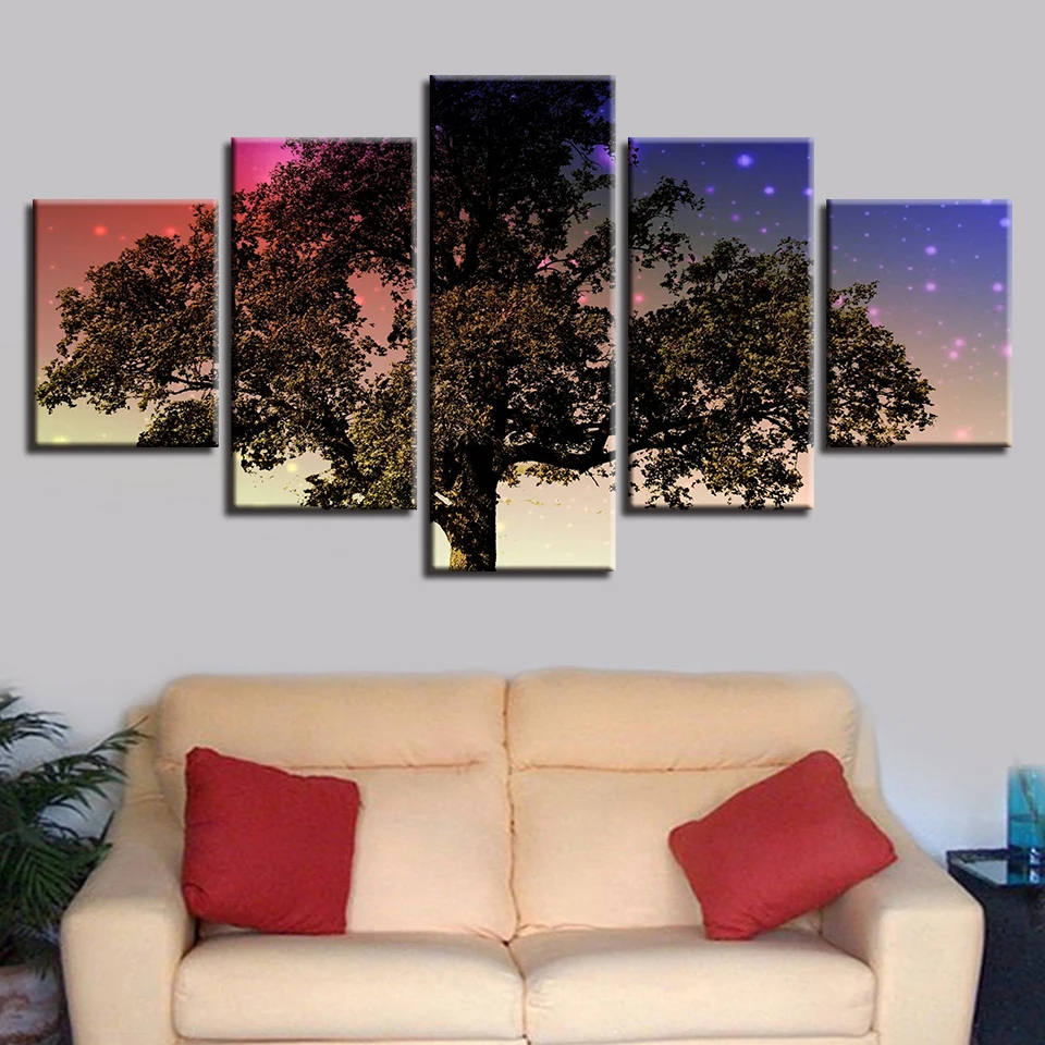Home Poster Modular Pictures Canvas Art 5 Pieces Trees Landscape Paintings Modern For Living Room Wall Decor Framework HD Prints
Home Poster Modular Pictures Canvas Art 5 Pieces Trees Landscape Paintings Modern For Living Room Wall Decor Framework HD Prints