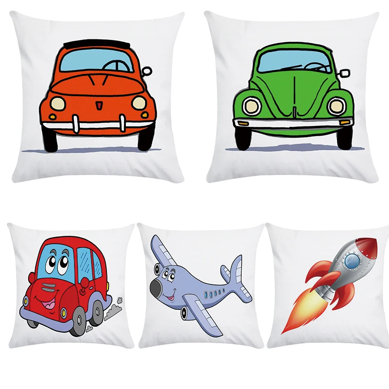Hot Sale Pillow Lovely Cartoon aircraft rocket Car Vintage Almofadas 45X45CM Linen Pillow Decorative Linen Cushion Cover CR087
Hot Sale Pillow Lovely Cartoon aircraft rocket Car Vintage Almofadas 45X45CM Linen Pillow Decorative Linen Cushion Cover CR087