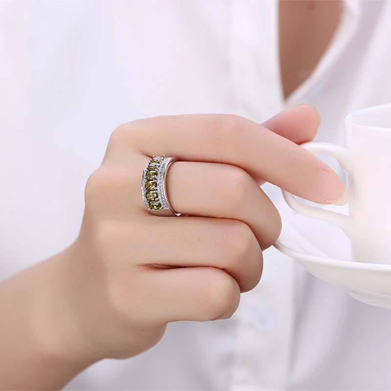 Garilina Cute jewelry trinket Green CZ Ring for women Silver Color Fille Wedding bands Anniversary Ring R2164
Garilina Cute jewelry trinket Green CZ Ring for women Silver Color Fille Wedding bands Anniversary Ring R2164