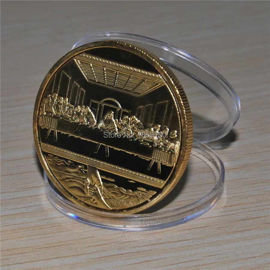 1 Oz Gold Plated Coin Jesus Christ Da Vinci Last Supper God Christian UK Coin, free shipping 100pcs/lot
1 Oz Gold Plated Coin Jesus Christ Da Vinci Last Supper God Christian UK Coin, free shipping 100pcs/lot