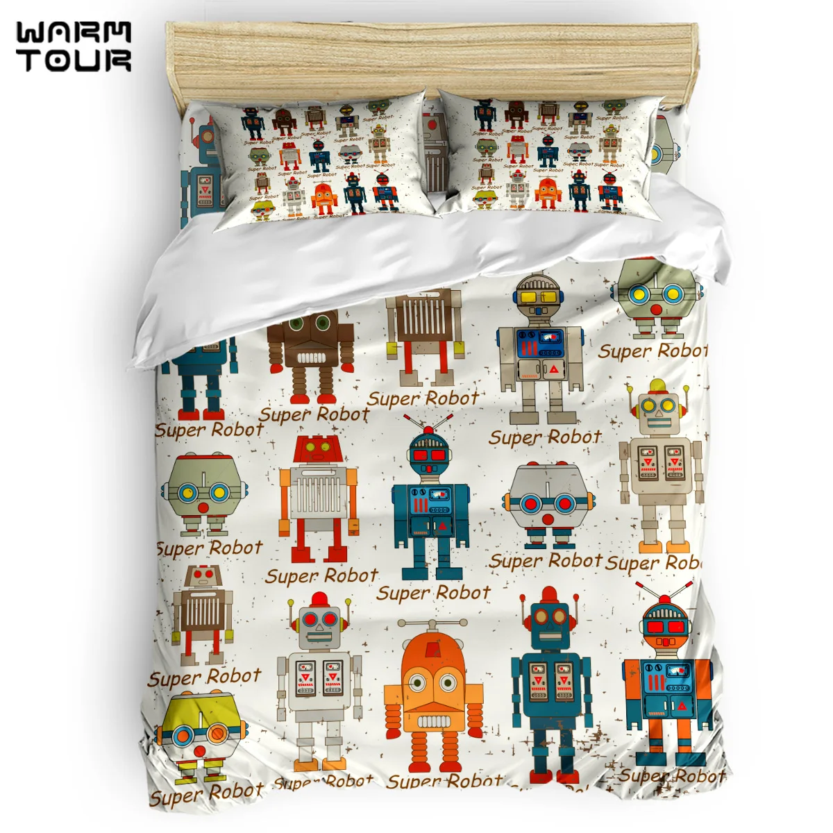 WARMTOUR Duvet Cover Robot Animation Wallpaper Cartoon Duvet Cover Set 4 Piece Bedding Set For Beds DHL Shipping Methods
WARMTOUR Duvet Cover Robot Animation Wallpaper Cartoon Duvet Cover Set 4 Piece Bedding Set For Beds DHL Shipping Methods